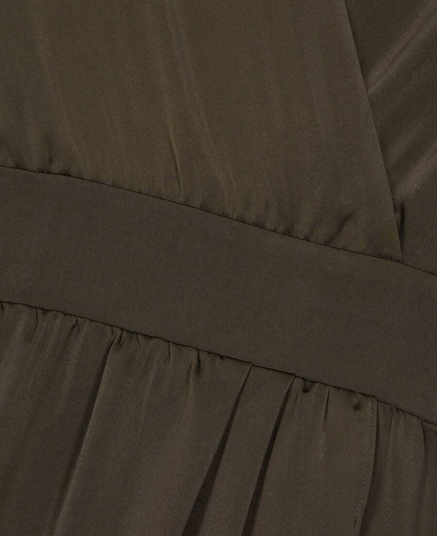 The Kooples FEMME KAKI robe courte kaki