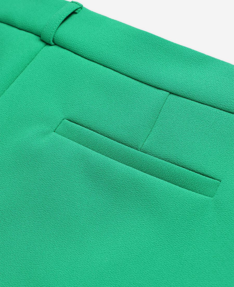 The Kooples FEMME GREEN short tailleur vert en cr&ecirc;pe