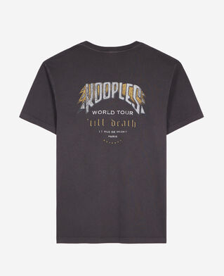 The Kooples HOMME CARBONE t-shirt avec sérigraphie gris