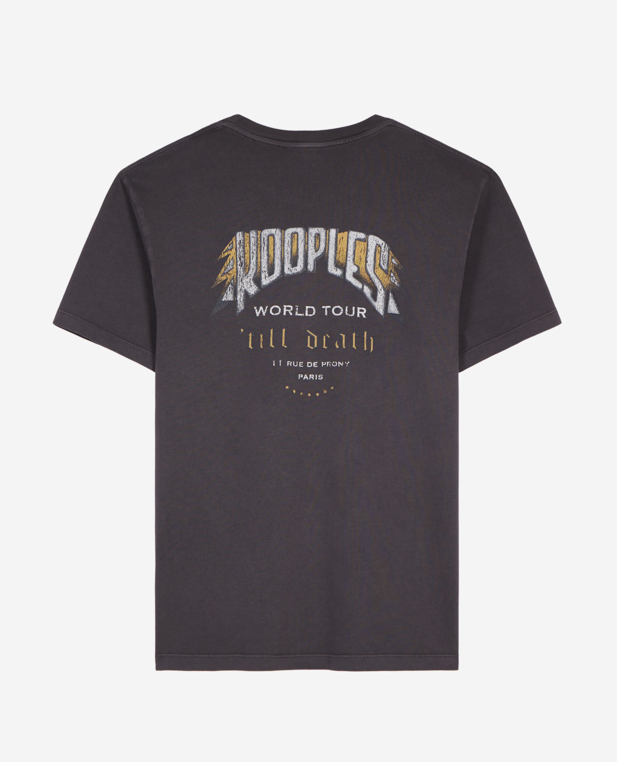 T-shirt avec sérigraphie gris, CARBONE, hi-res image number null
