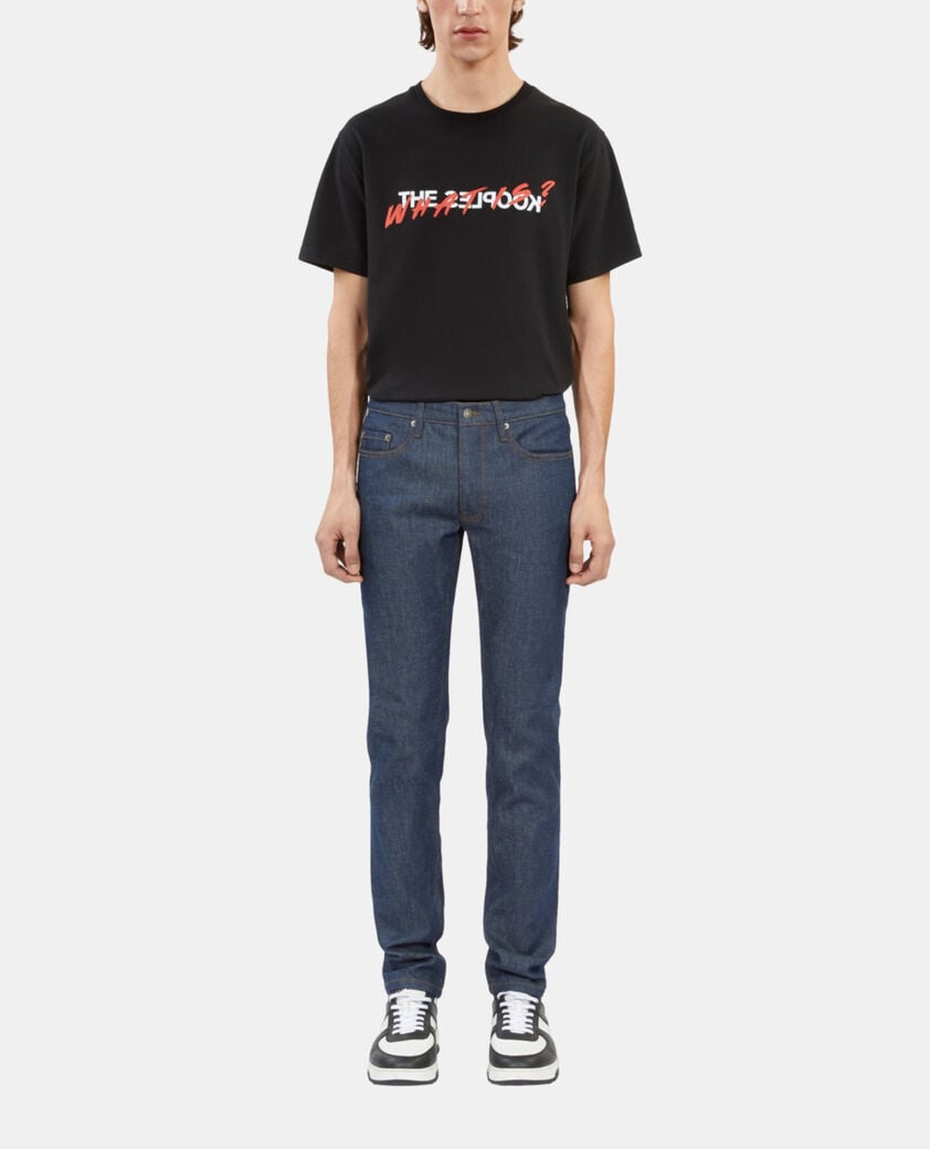 The Kooples HOMME BLUE BRUT jean slim bleu foncé