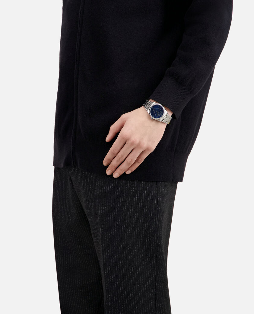 The Kooples MIXTE SILVER / BLUE montre heart wire argent&eacute;e