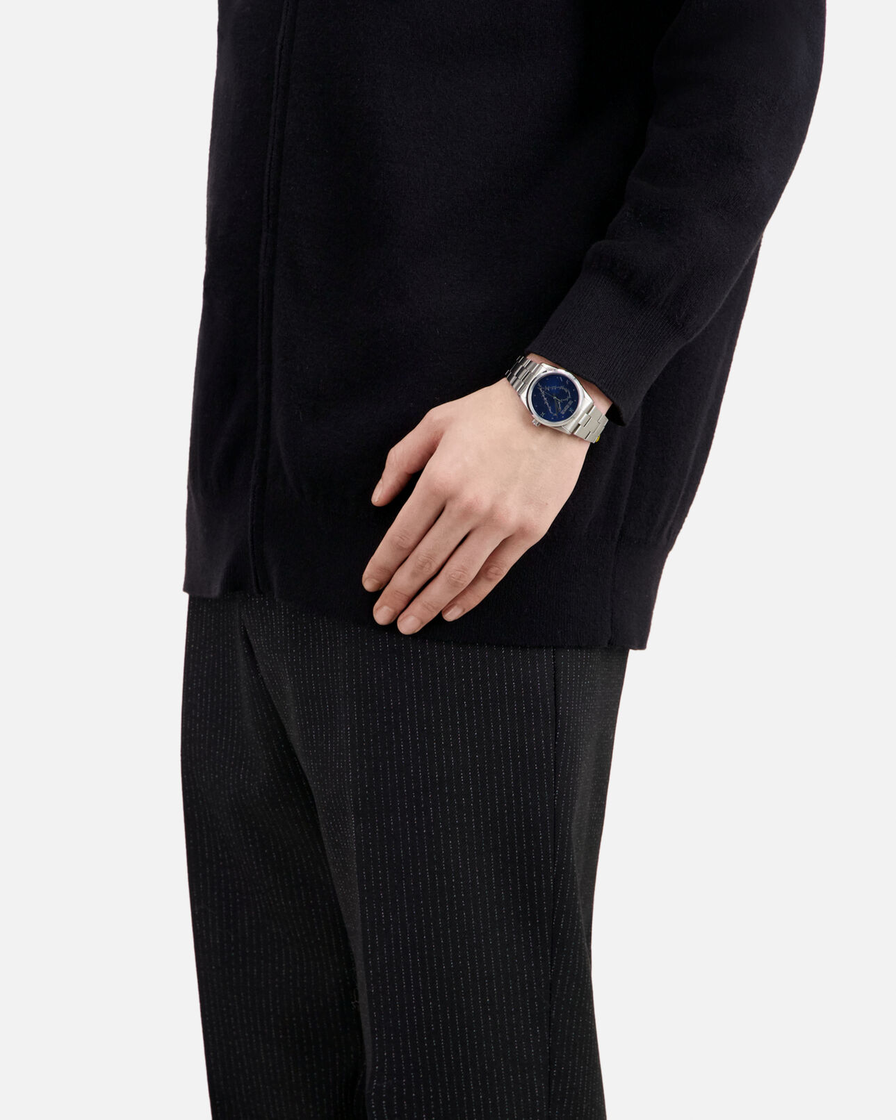 The Kooples MIXED SILVER / BLUE silver heart wire watch