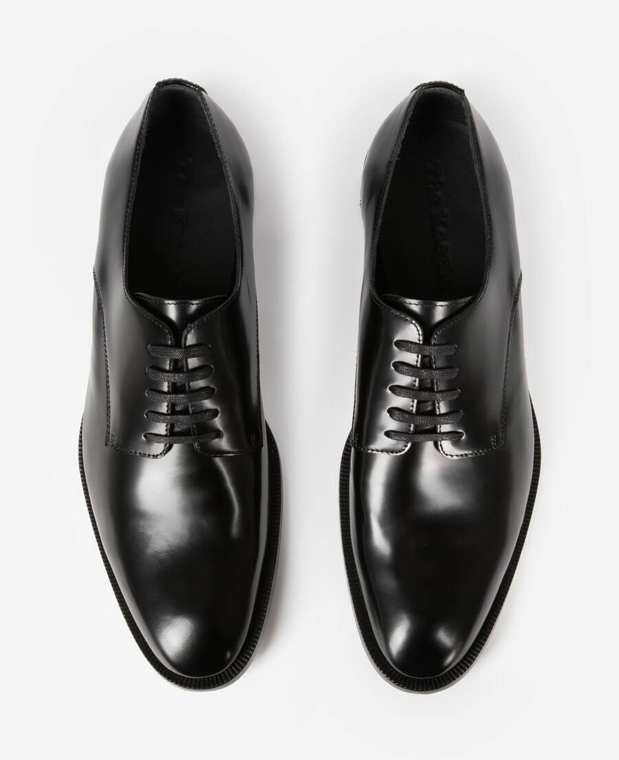 The Kooples MEN BLACK black leather derbies