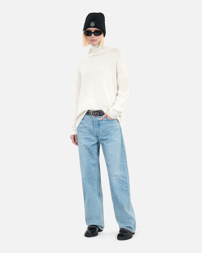 The Kooples FEMME ECRU pull en cachemire écru