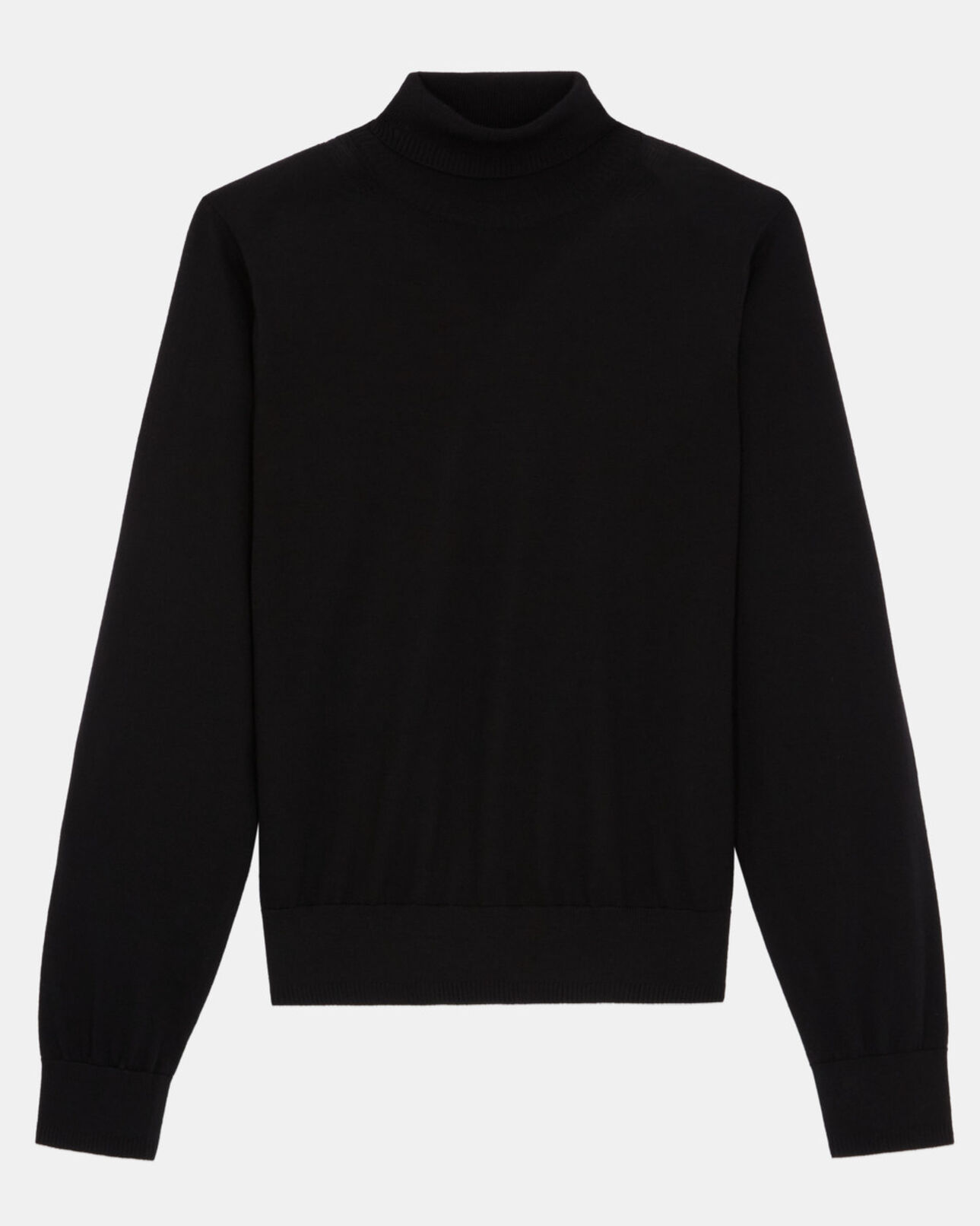 The Kooples DAMEN BLACK schwarzer pullover aus merinowolle