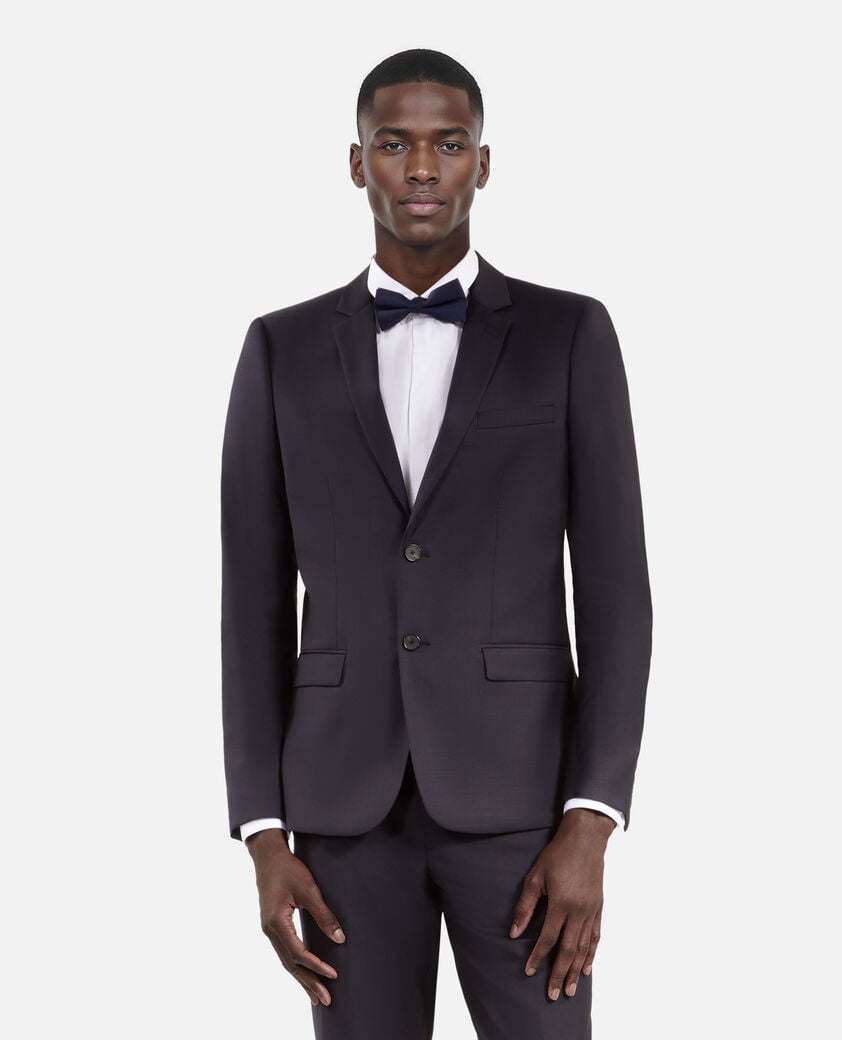 The Kooples HERREN NAVY schwarze und marineblaue seidenfliege