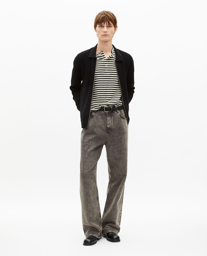 The Kooples MEN BLACK black honeycomb cardigan