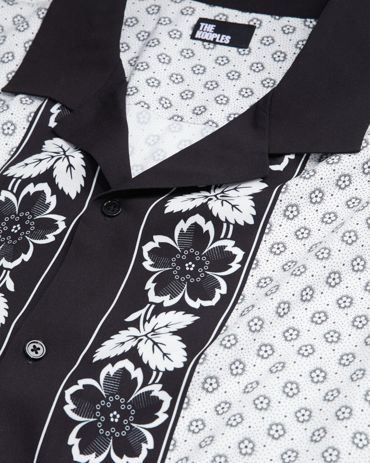 The Kooples MEN ECRU printed shirt