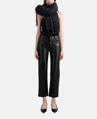The Kooples FEMME BLACK pantalon noir effet cuir