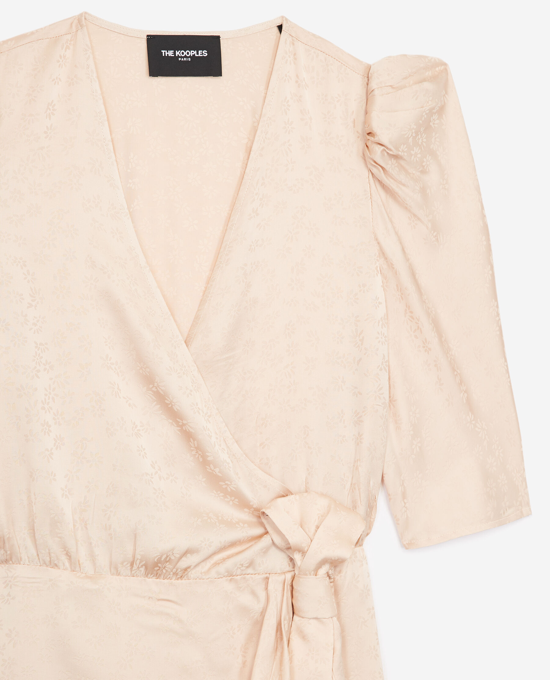 Jacquard light pink wrap dress The Kooples