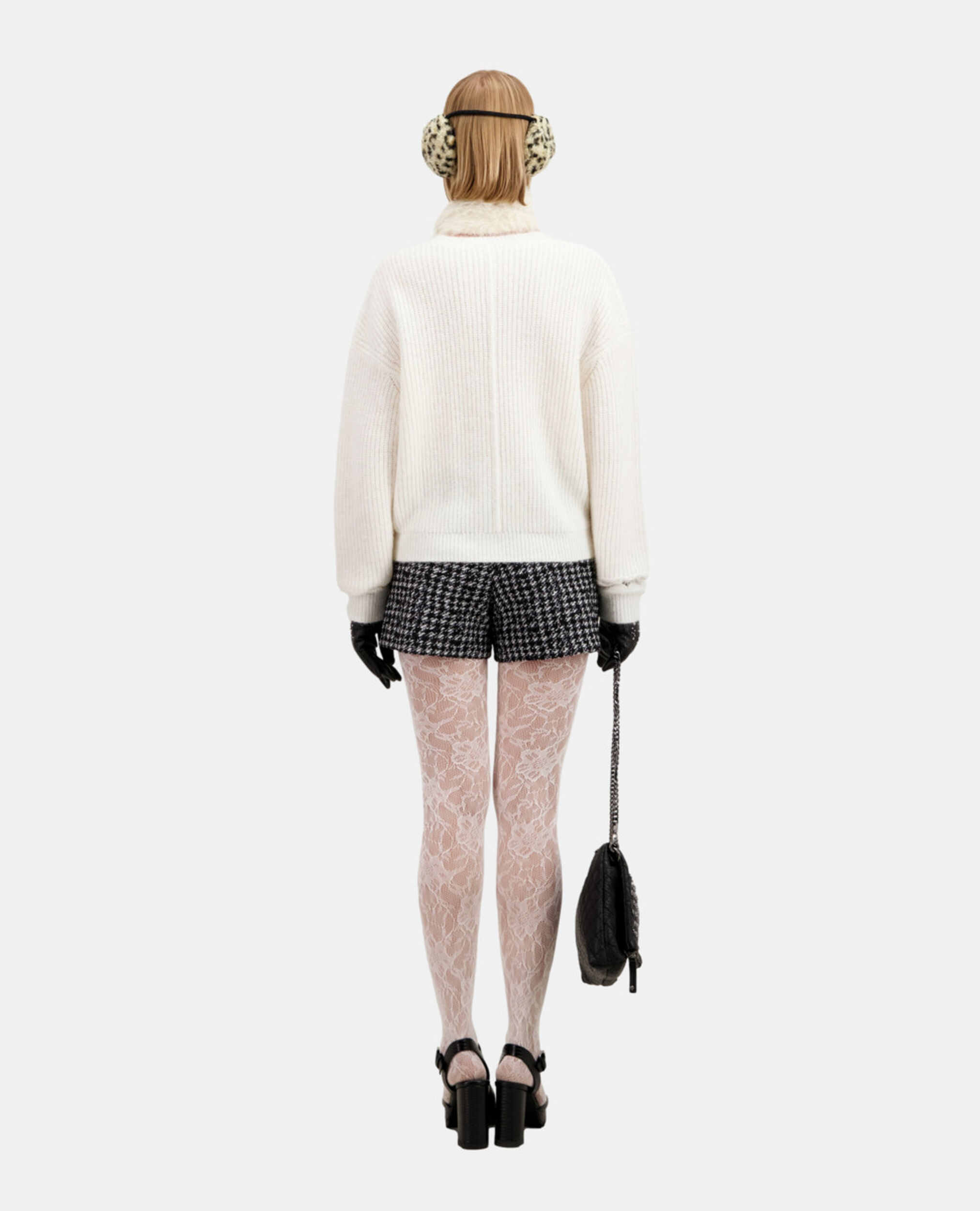 Ecru wool-blend cardigan, ECRU, hi-res image number null