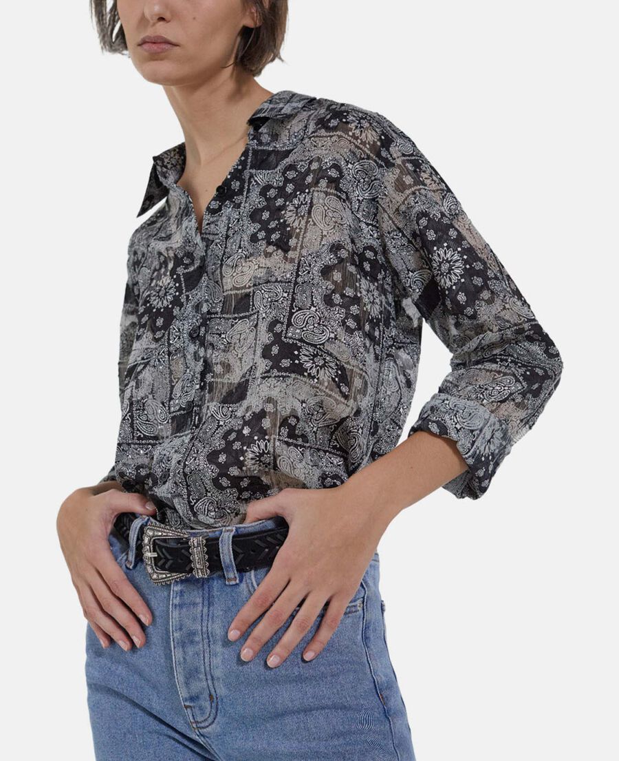 bandana print shirt