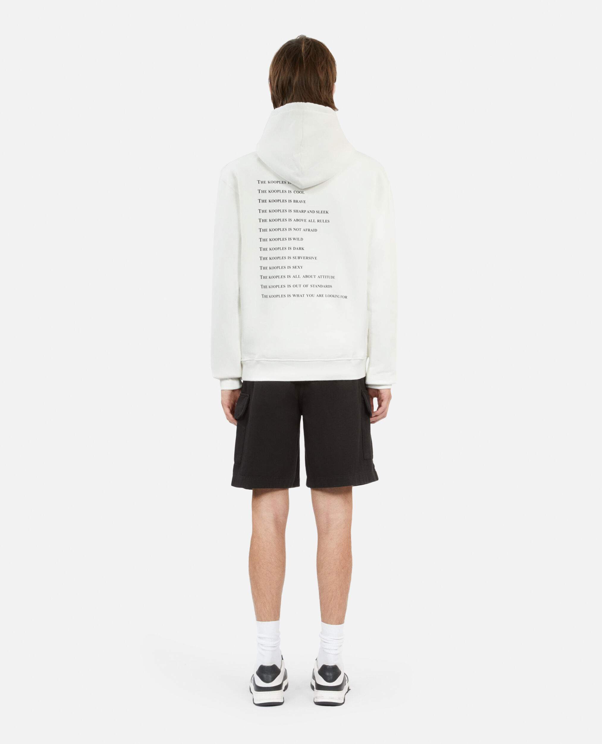 Men's Ecru sweatshirt with What is screen print, ECRU, hi-res image number null