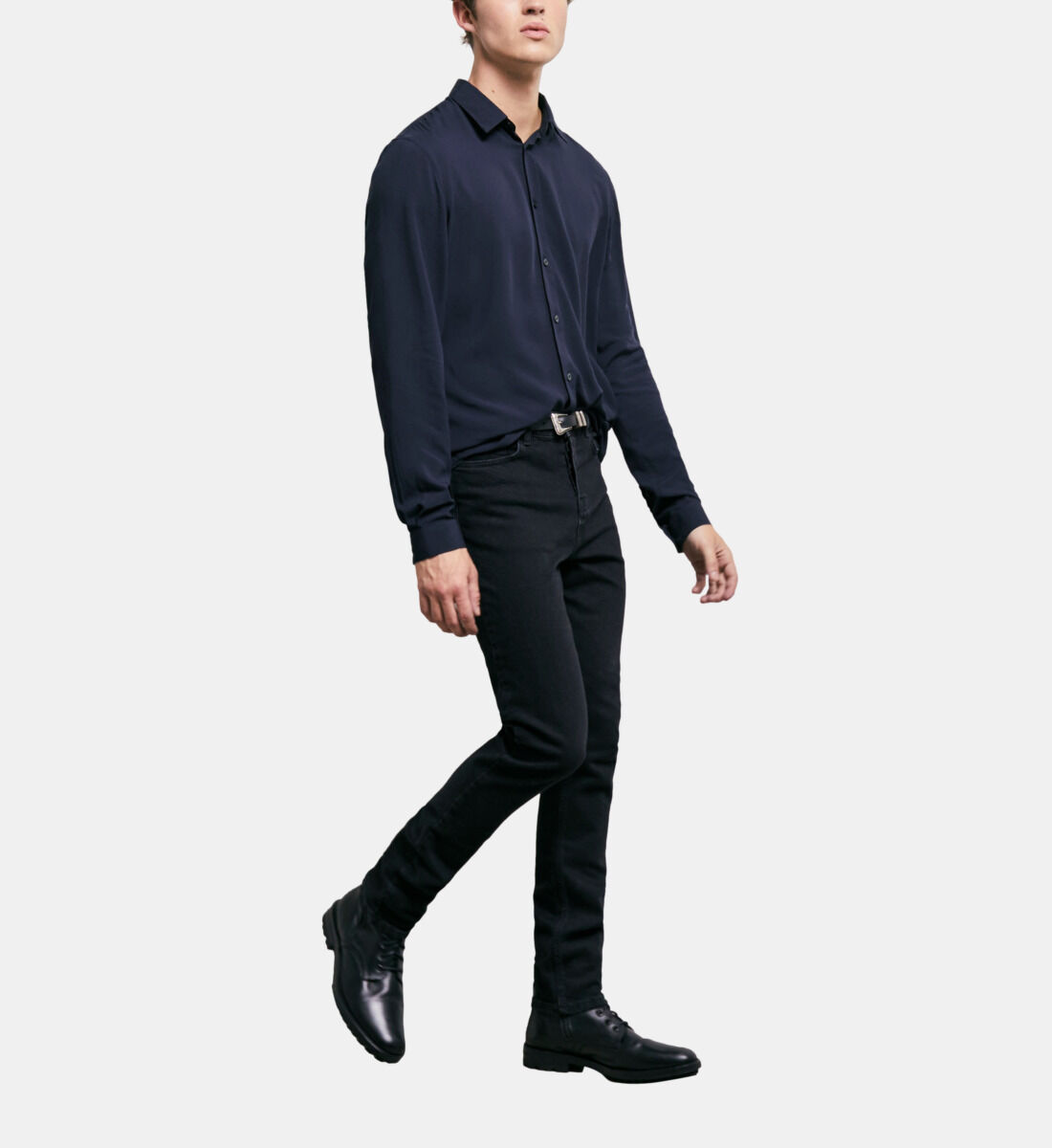 Classic navy blue new arrivals shirt