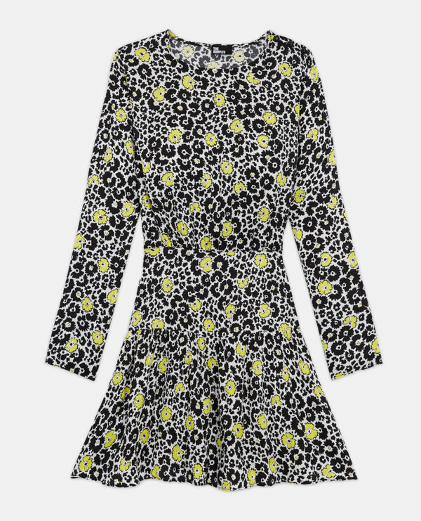 Robe courte fleurie