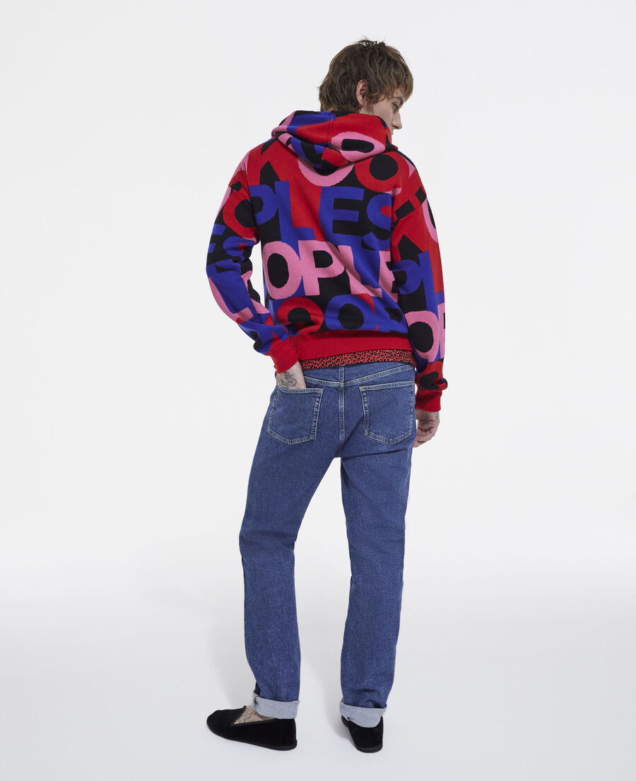 sweatshirt with multicolored logo