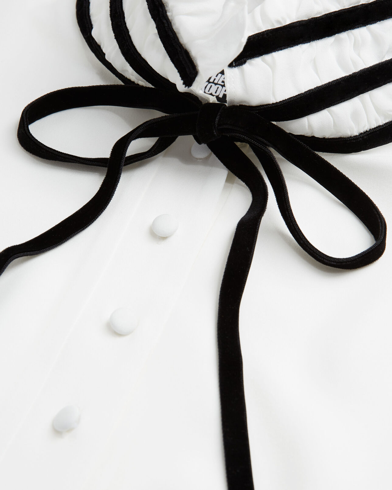 The Kooples FEMME WHITE robe courte en soie blanche