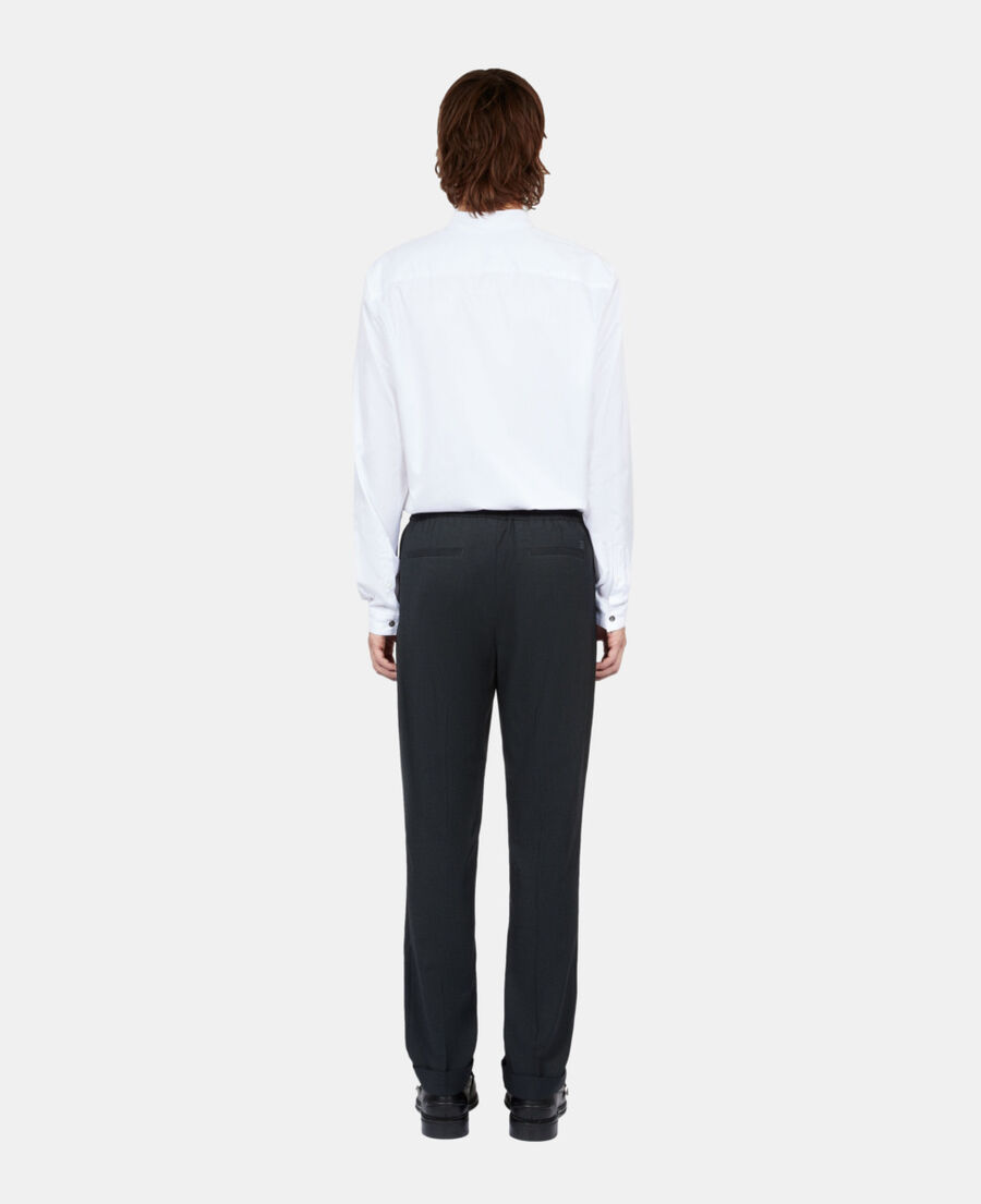 The Kooples H DARK GREY grey checked trousers