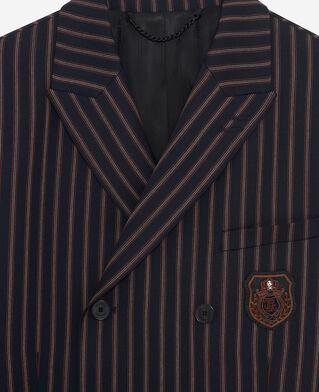 The Kooples MEN BLUE-WHITE-RED navy striped jacket