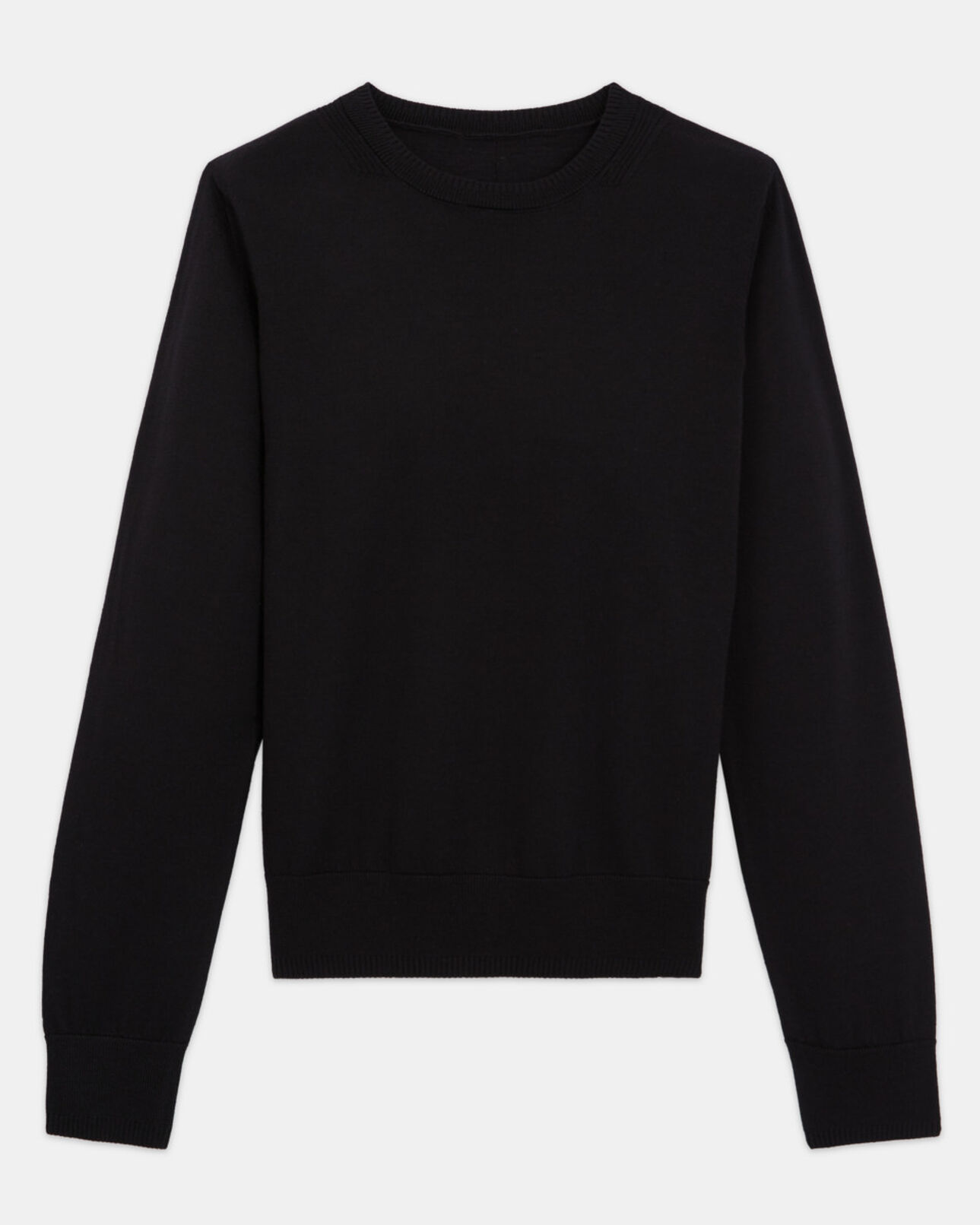 The Kooples FEMME BLACK pull fin mérinos noir