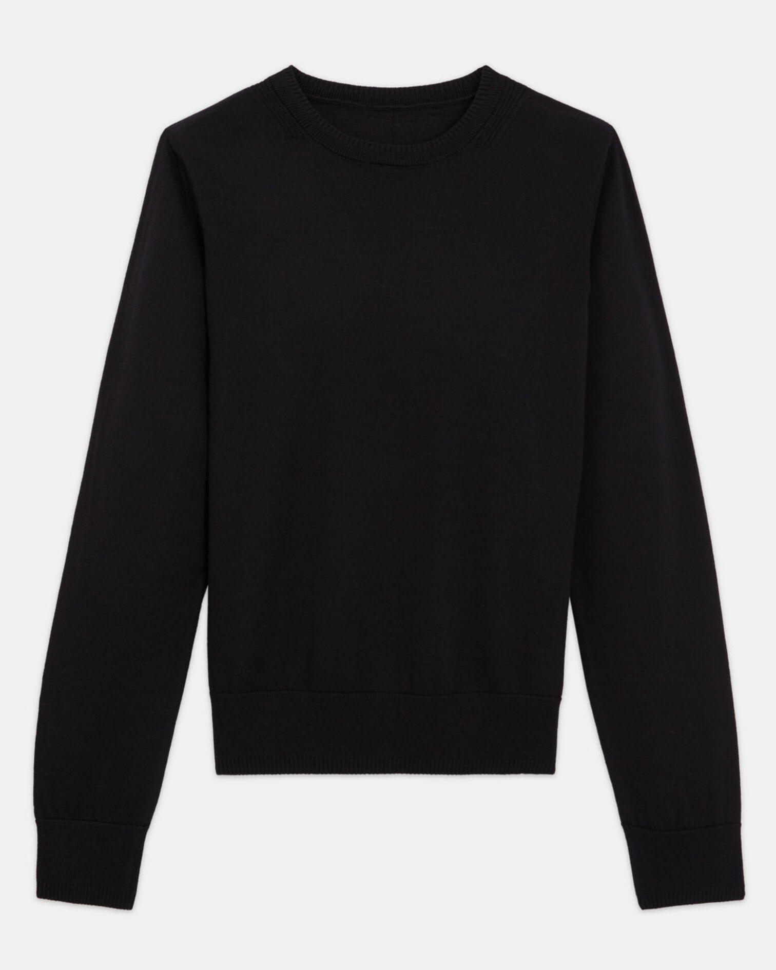 Pull fin mérinos noir, BLACK, hi-res image number null