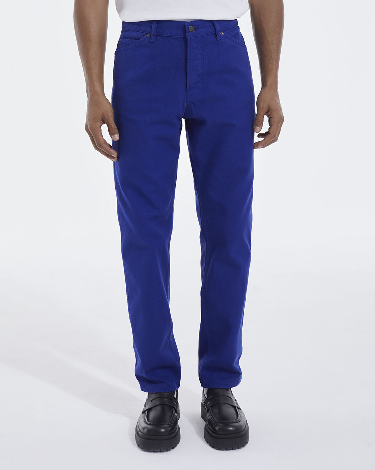 The Kooples HERREN BLUE königsblaue jeans mit geradem schnitt