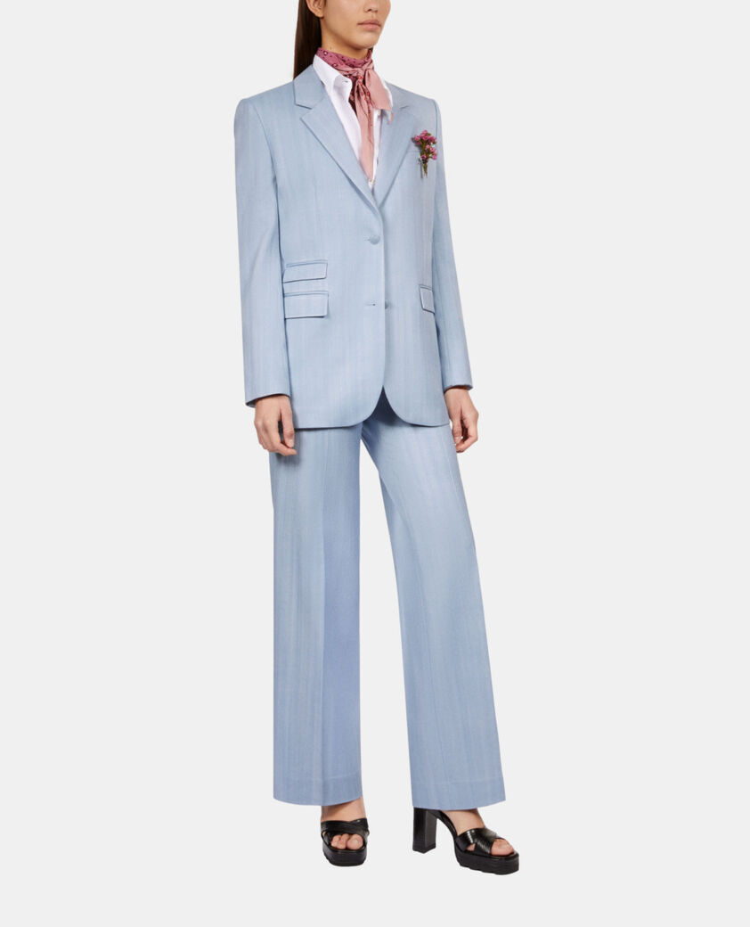 The Kooples WOMEN LAVENDER blue suit jacket