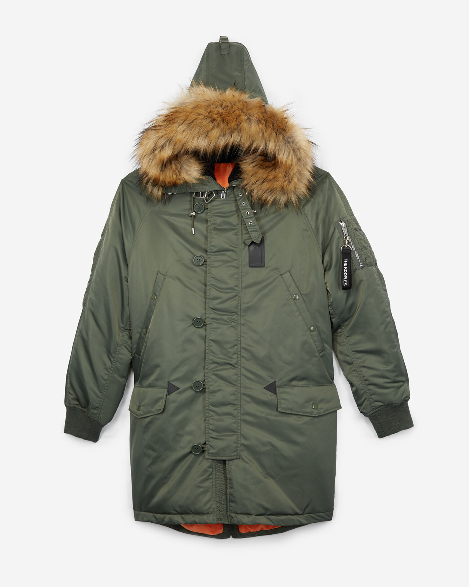 Parka longue kaki, KAKI, hi-res image number null