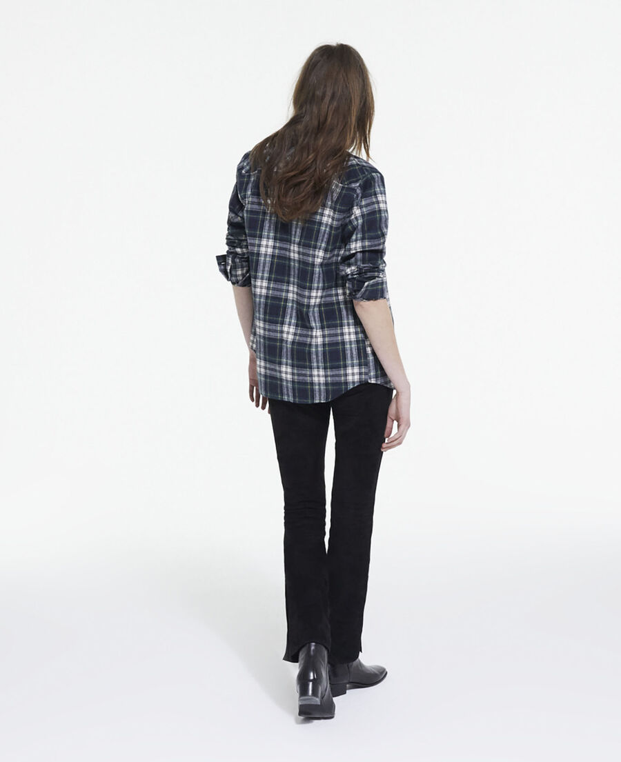 overshirt with check motif
