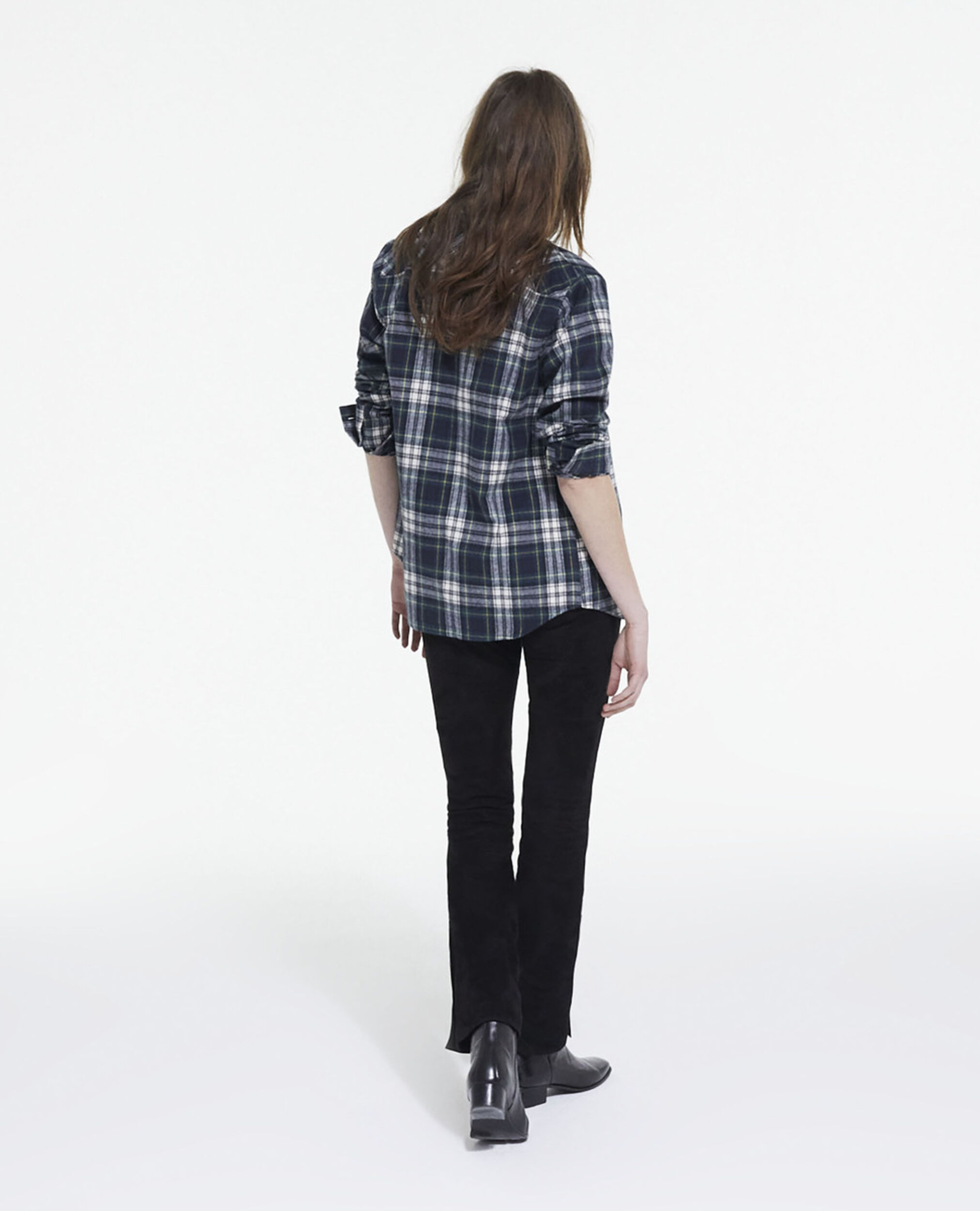Overshirt with check motif, BOTTLE GREEN, hi-res image number null