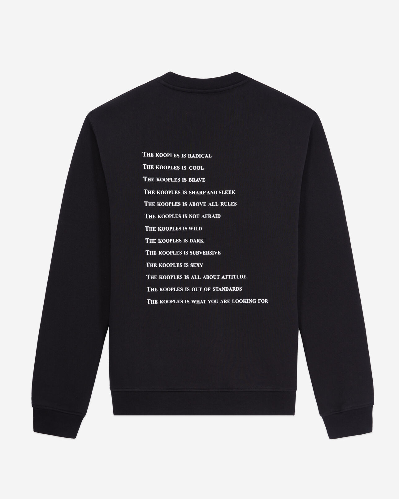 The Kooples HOMME BLACK sweatshirt homme what is noir