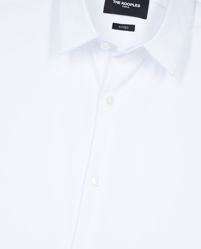 The Kooples HOMME WHITE chemise formelle en popeline blanche