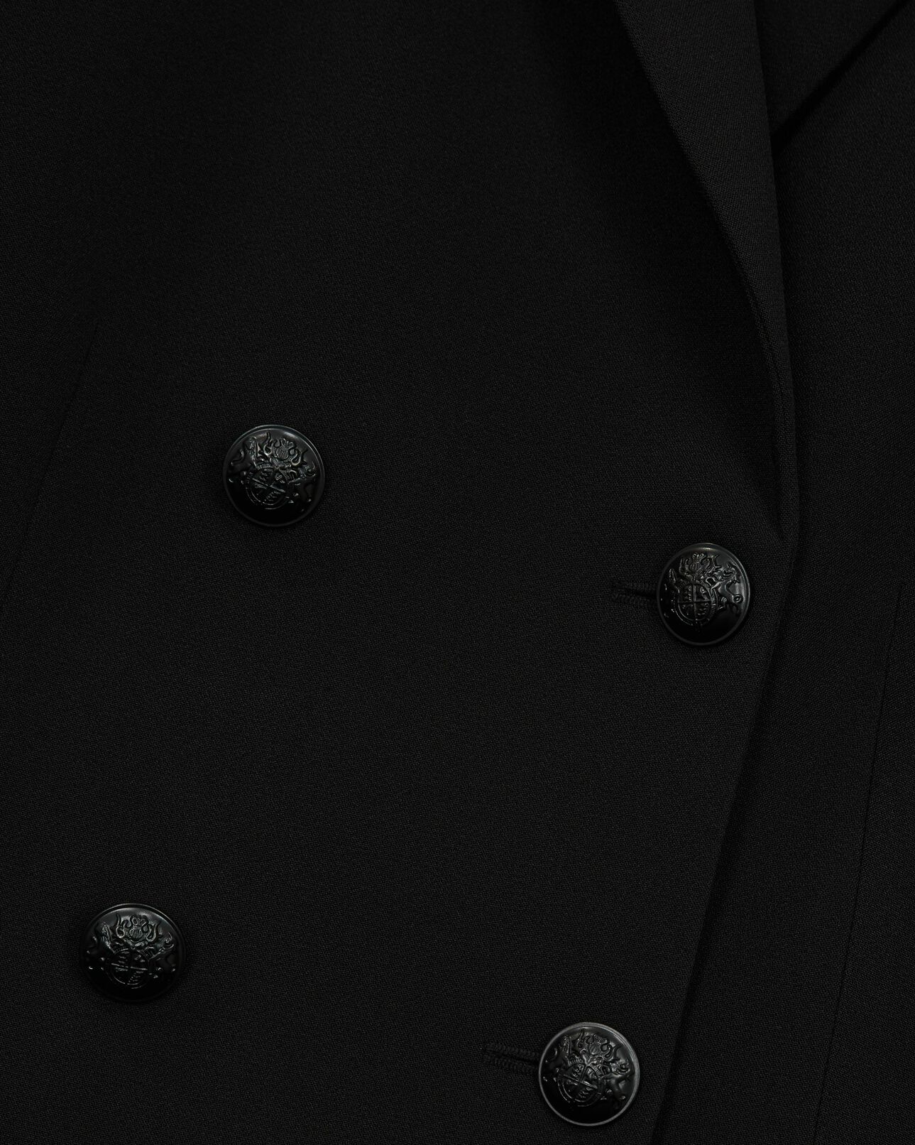 The Kooples FEMME BLACK robe tailleur courte noire