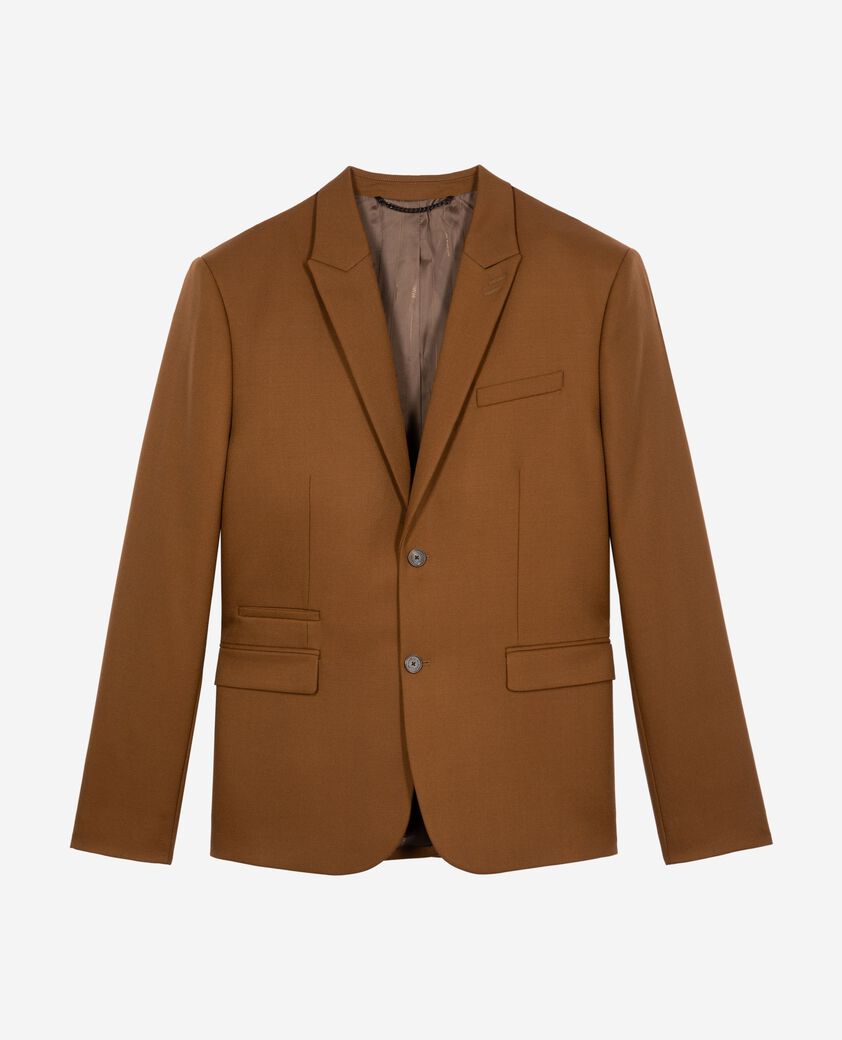 The Kooples H TABACCO brown wool suit jacket