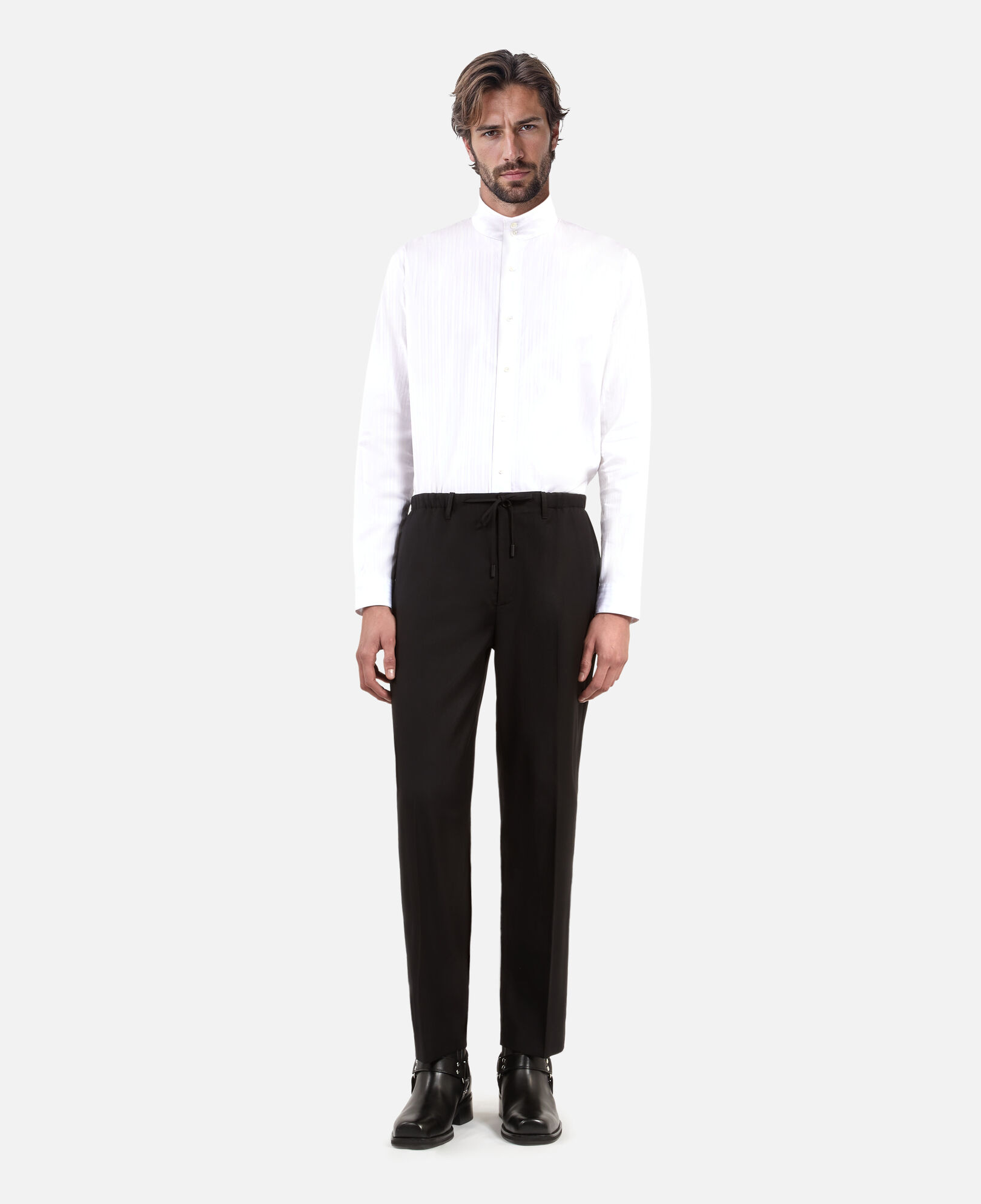 The Kooples HOMME BLACK pantalon droit noir