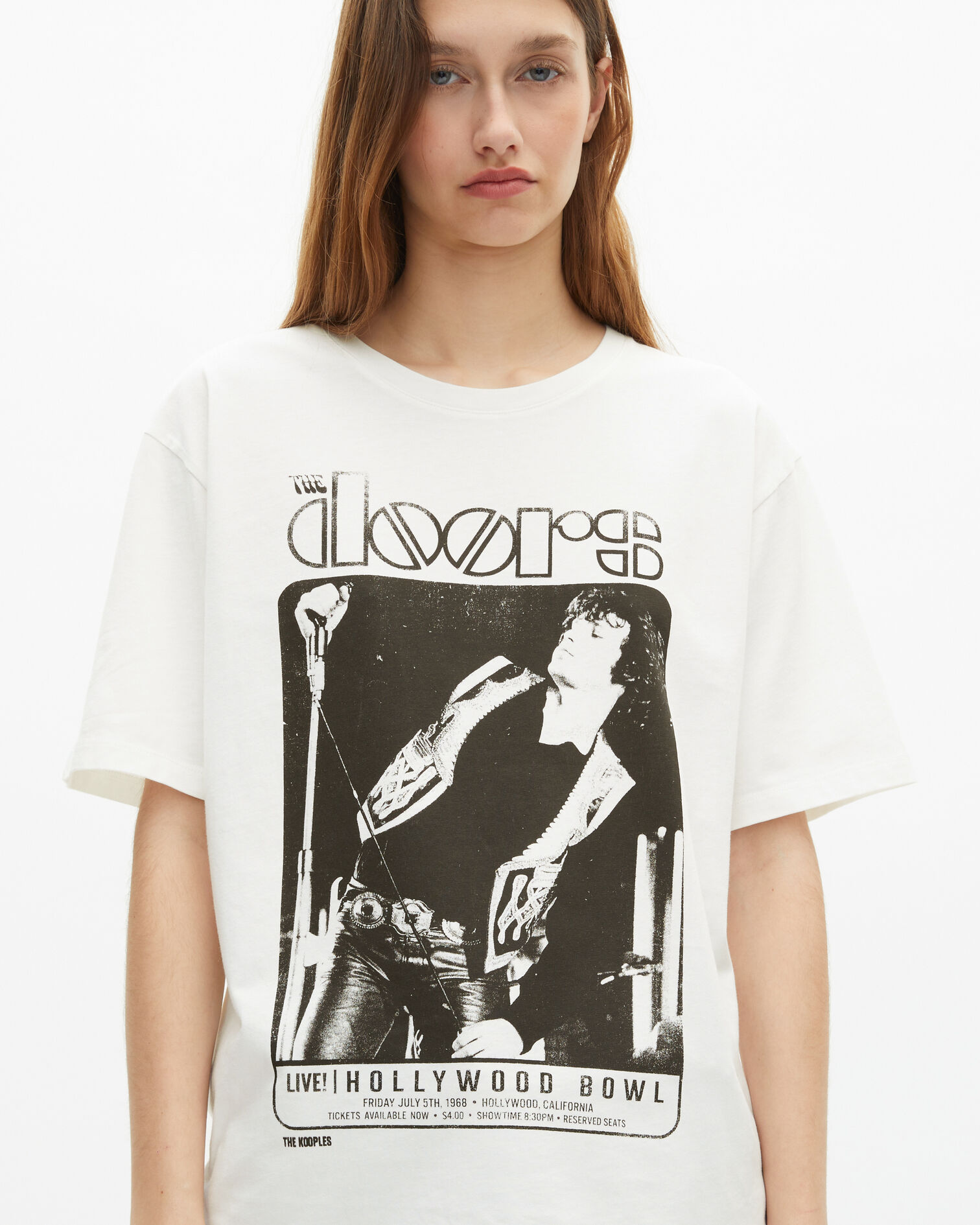 Mixed t-shirt The Doors X The Kooples ecru, ECRU, hi-res image number null