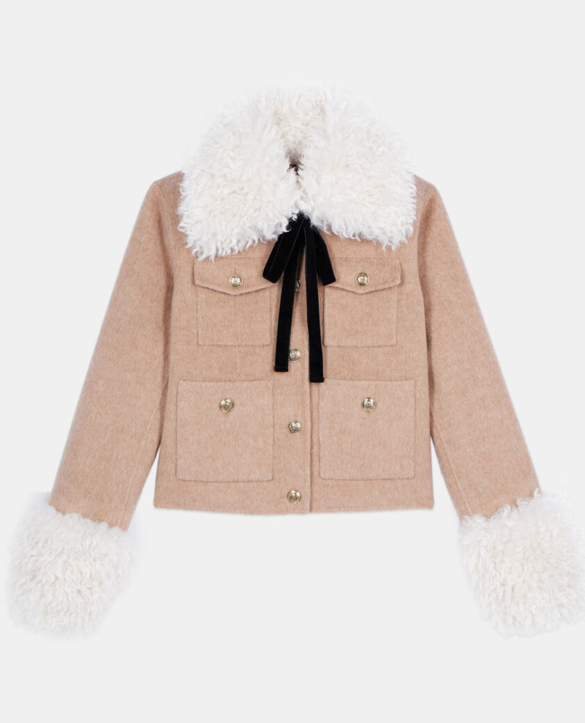 The Kooples DAMEN BEIGE LINEN beige jacke