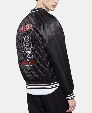 The Kooples HOMME BLACK blouson brodé noir