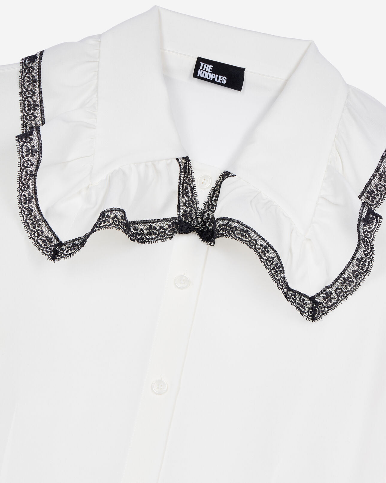 The Kooples MUJER WHITE camisa seda blanca
