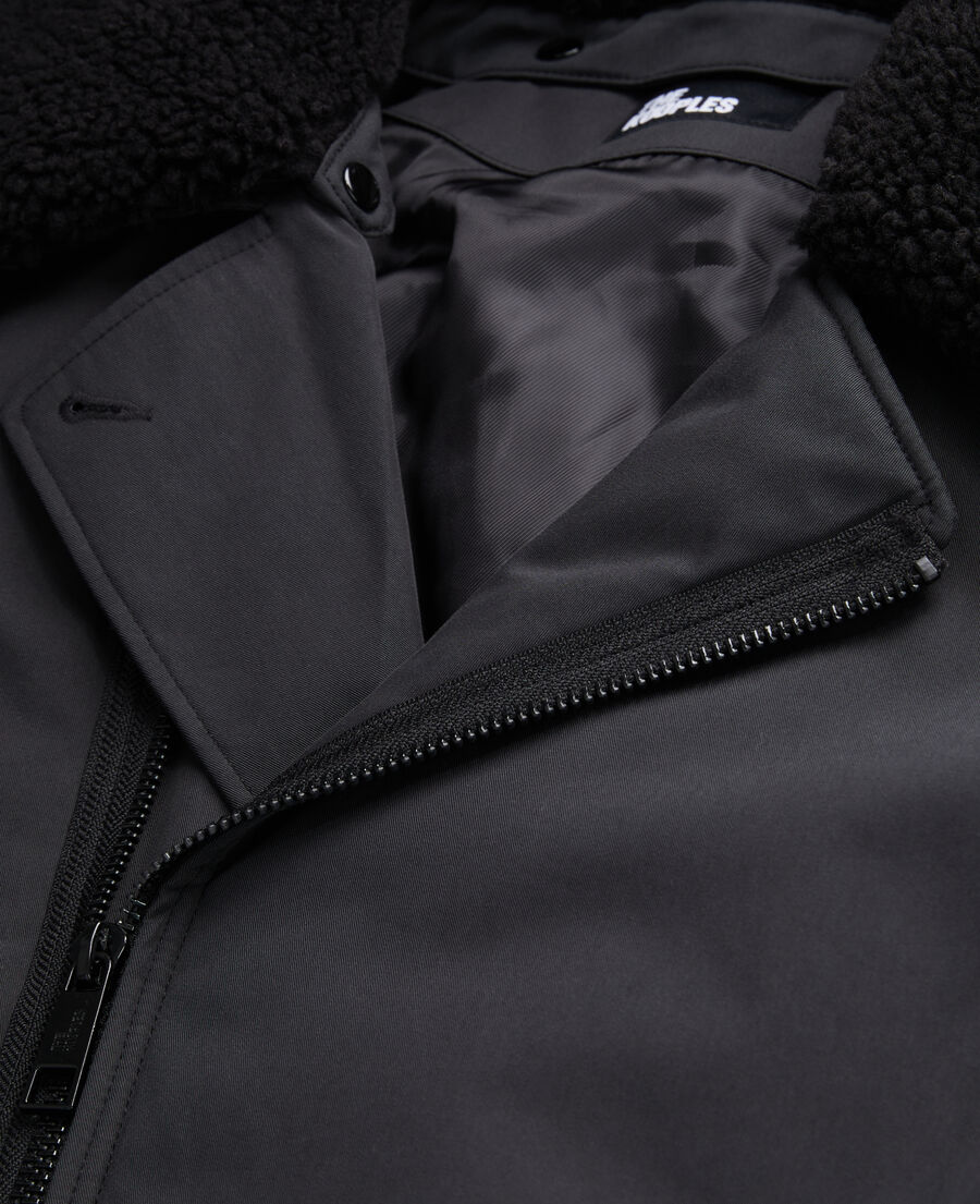 The Kooples MEN BLACK black bomber jacket