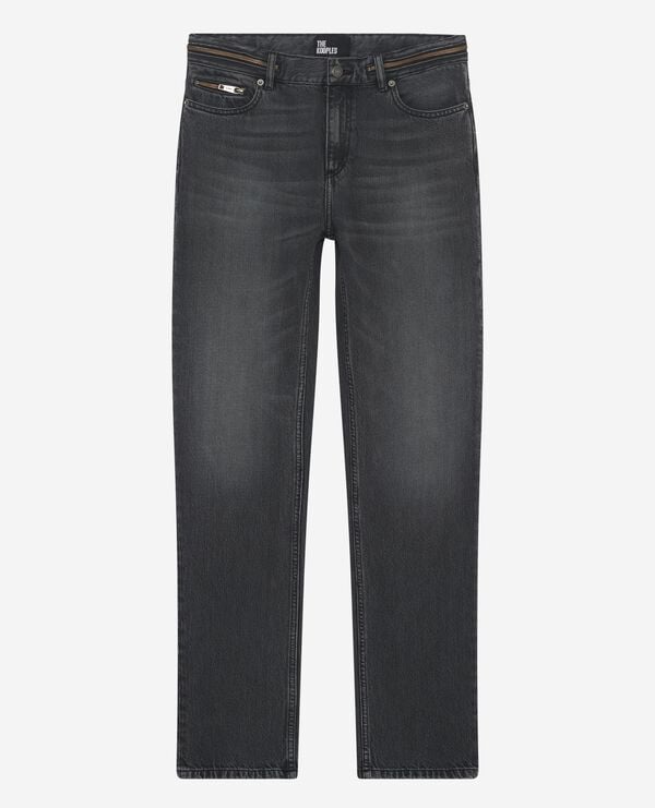The Kooples HOMBRE BLACK WASHED vaqueros pitillo negros desteñidos