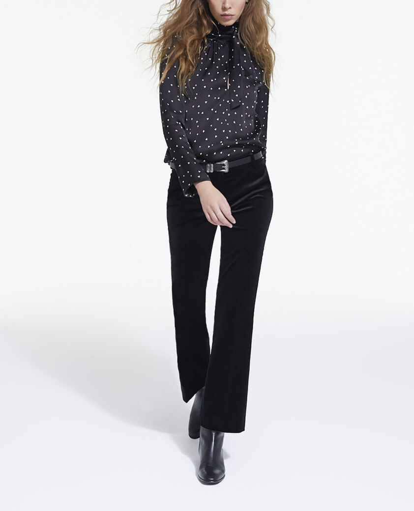 The Kooples DAMEN BLACK bedrucktes top