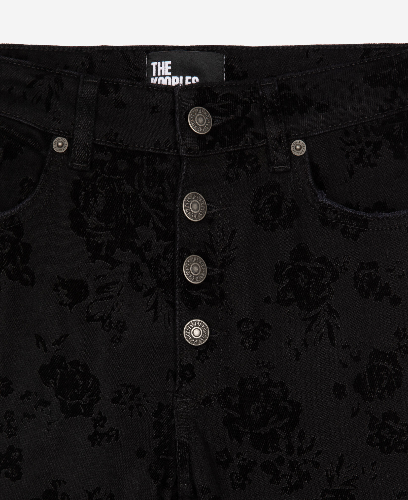 The Kooples DAMEN BLACK schwarze jeans mit ausgestelltem bein