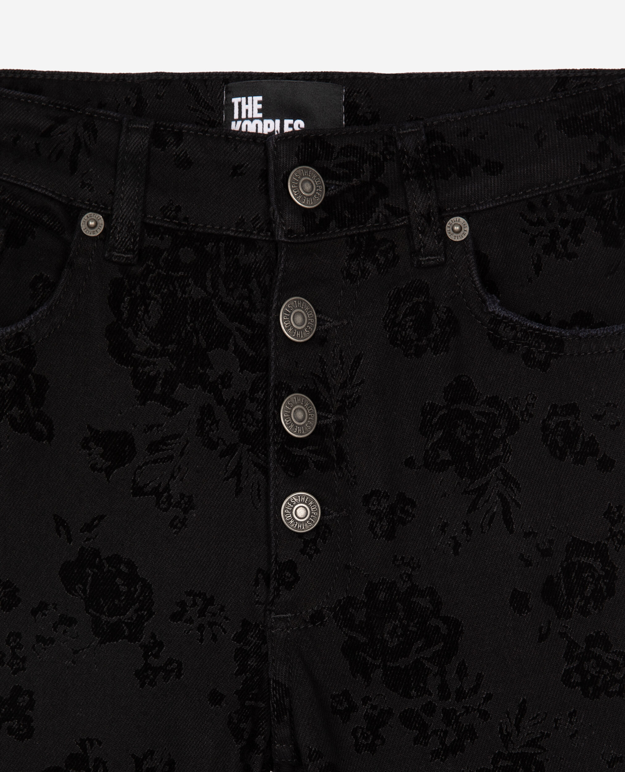 Schwarze Jeans mit ausgestelltem Bein, BLACK, hi-res image number null
