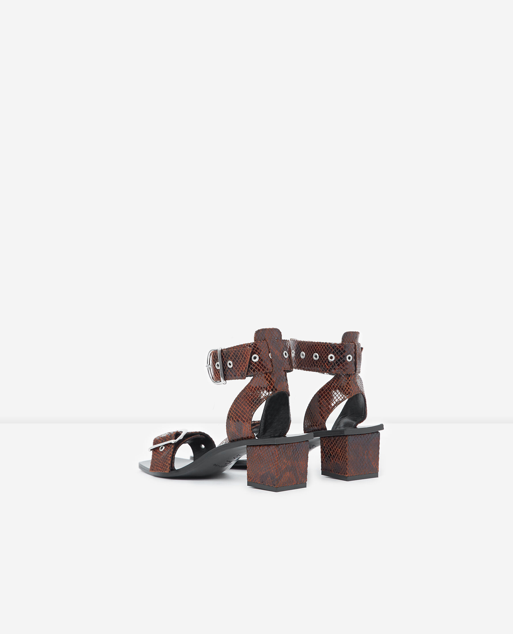 Sandale a talon python clearance