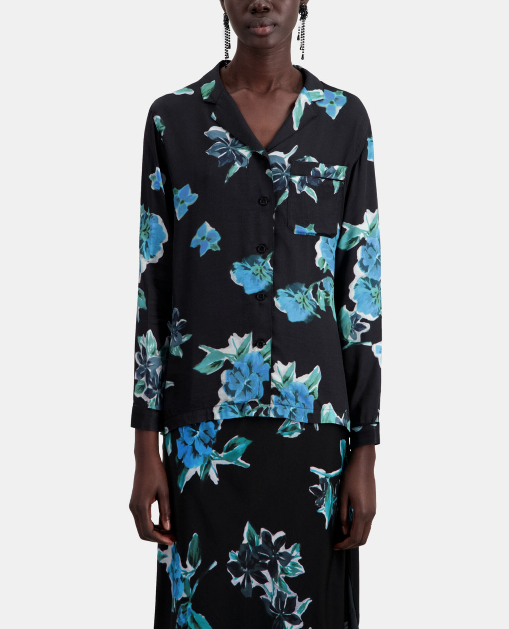 Bedrucktes Hemd, BLACK BLUE, hi-res image number null