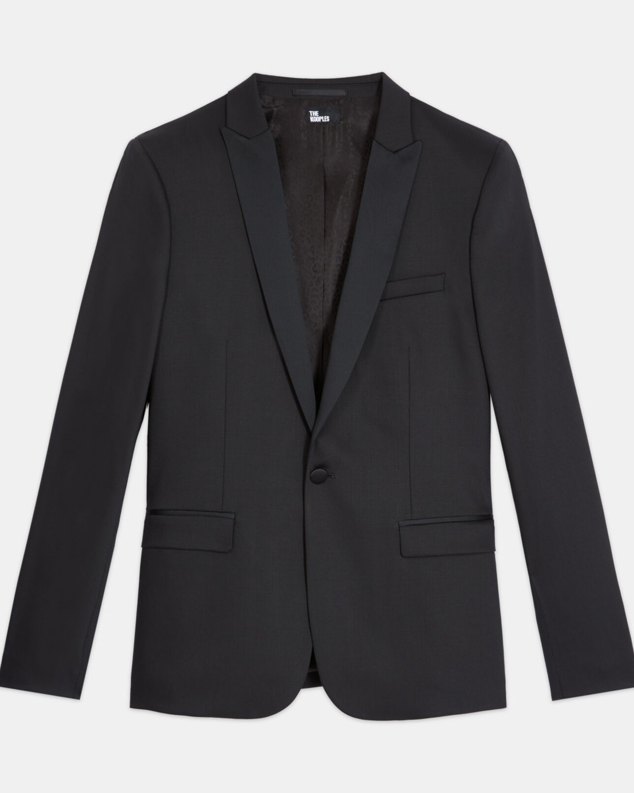 The Kooples HERREN BLACK schwarze smokingjacke aus wolle