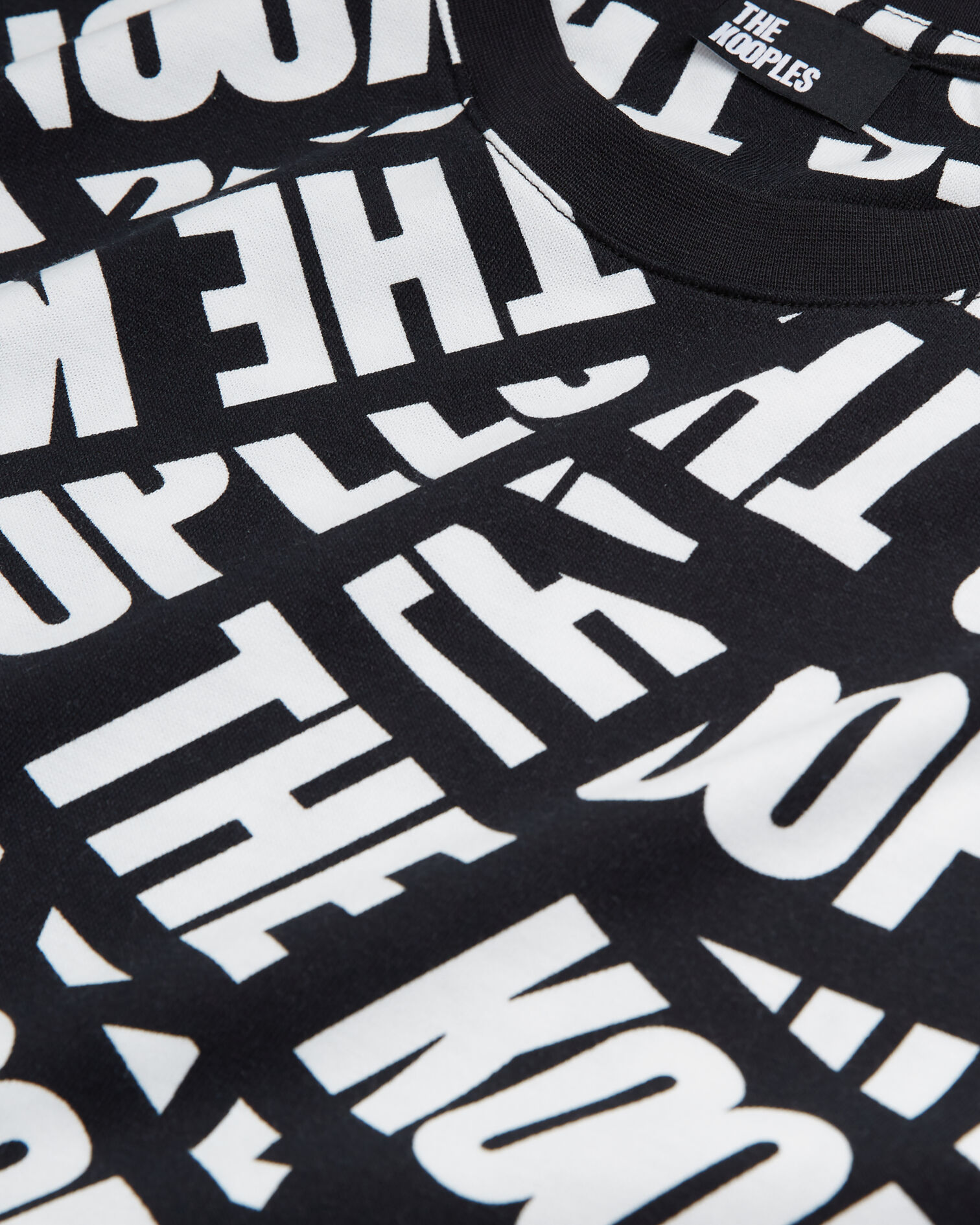 Men's t-shirt with tape logo, BLACK / WHITE, hi-res image number null