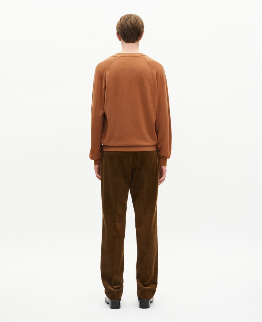 The Kooples HOMME CAMEL cardigan en laine camel